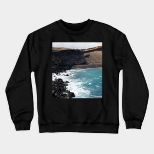 Rocky turquoise beach Crewneck Sweatshirt